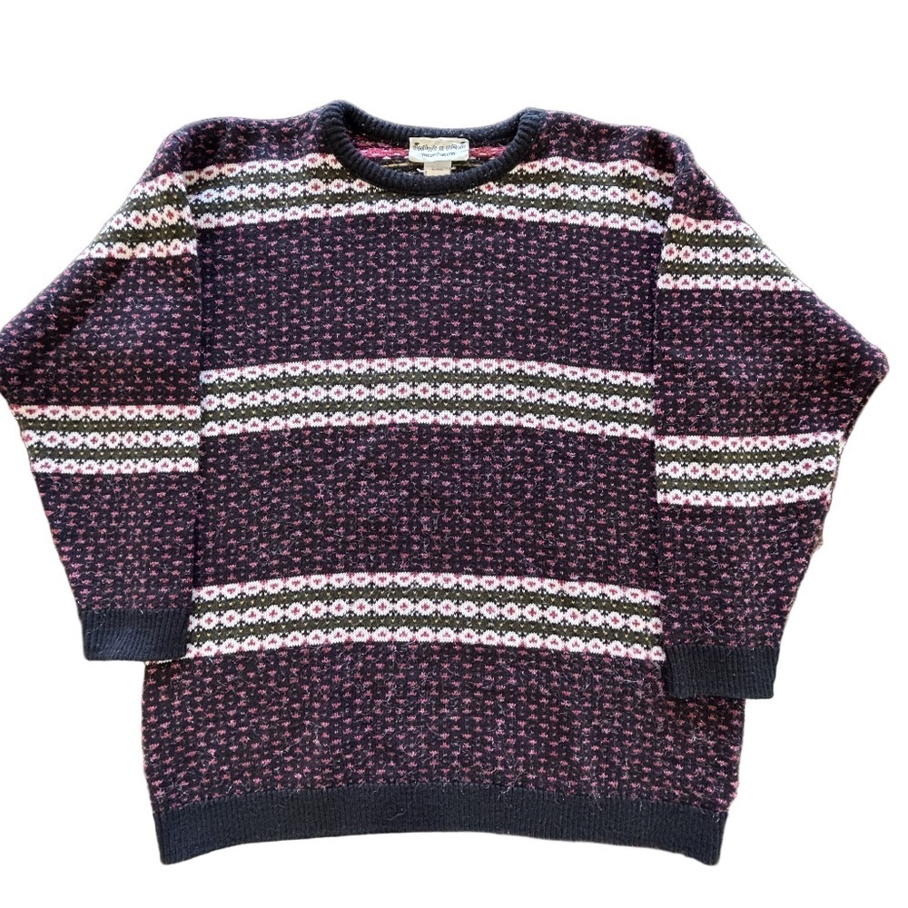 Vintage 90s Knits U Save crew neck sweater with some sparkle size est. to be M